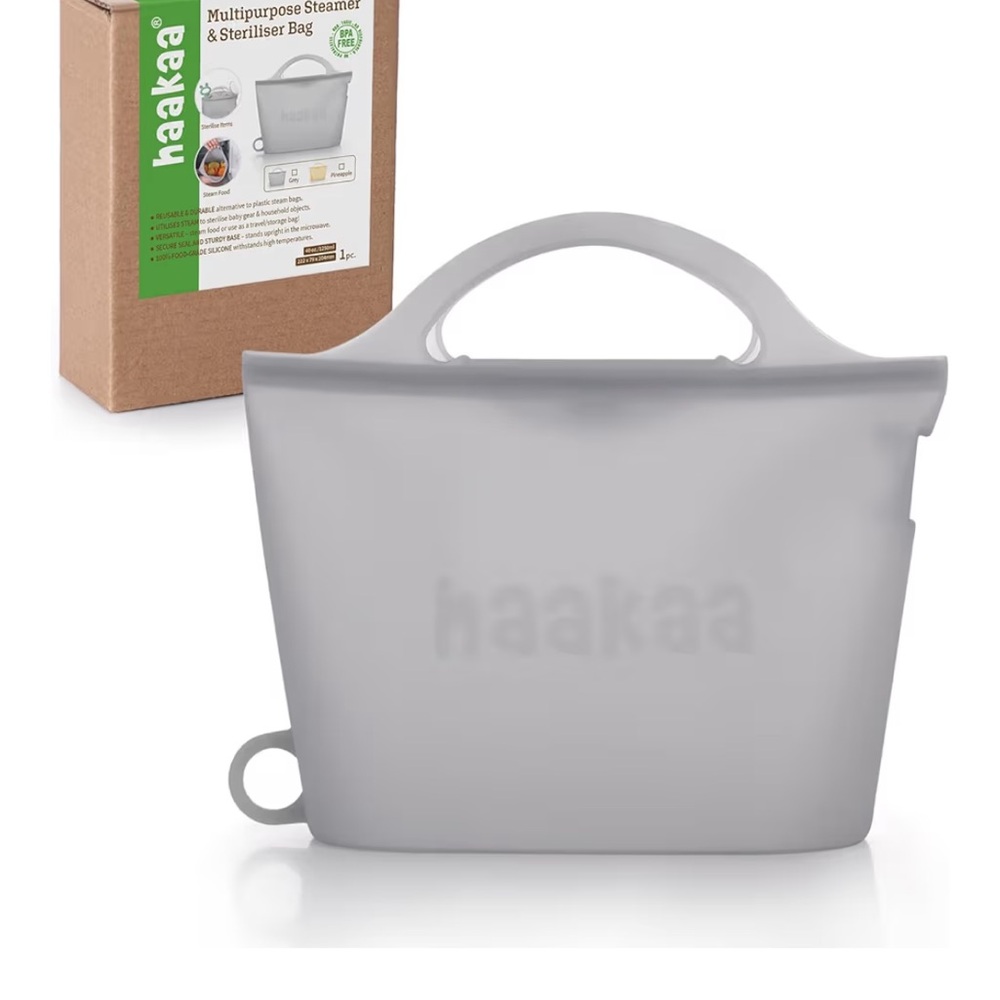 Haakaa Gray Multipurpose Silicone Steamer Bag